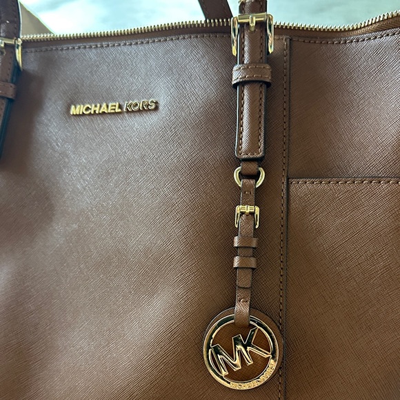 Michael Kors Tan Leather Tote - Picture 2 of 6